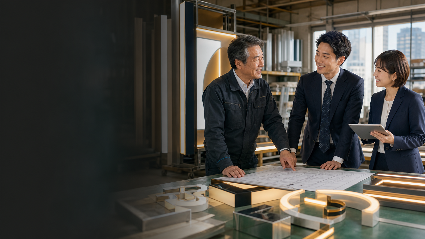 看板会社のM&A・事業承継を相談する経営者と担当者