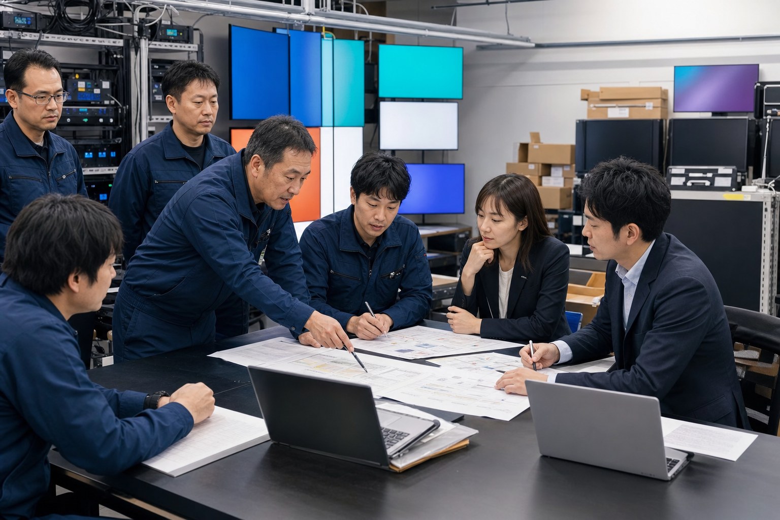 デジタルサイネージ事業の設備と案件を引き継ぐ技術・運営チーム